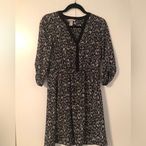 Drawstring waist dress